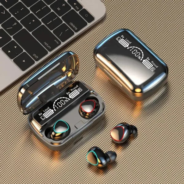 Arrow Dancer M10 Wireless Earbuds Bluetooth 5.1 TWS Earphones Full Touch Control Headphones Built-in Microphone Immersive Sound Quality Ensure Fast Stable & Auto Connection Smart LED Headset