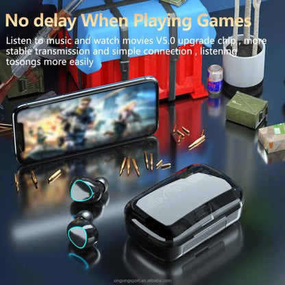 Arrow Dancer M10 Wireless Earbuds Bluetooth 5.1 TWS Earphones Full Touch Control Headphones Built-in Microphone Immersive Sound Quality Ensure Fast Stable & Auto Connection Smart LED Headset