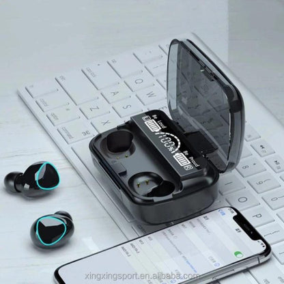 Arrow Dancer M10 Wireless Earbuds Bluetooth 5.1 TWS Earphones Full Touch Control Headphones Built-in Microphone Immersive Sound Quality Ensure Fast Stable & Auto Connection Smart LED Headset